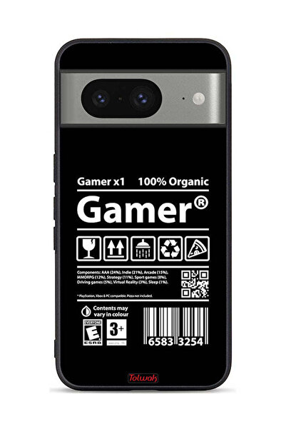 Tolwak Google Pixel 8 Protective Case Cover Gamer Sticker