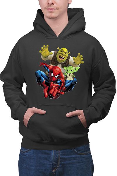 OEM Men's Hoodie Spiderman Shrek Yoda Star Wars