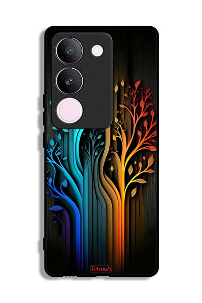Tolwak غطاء حماية لهاتف فيفو S17 برسومات أوراق الشجر