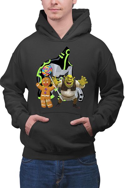 OEM Men's Hoodie Ben10 Shrek Cookie Adventure Action Medieval