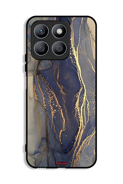 Tolwak غطاء حماية لهاتف Honor X8b بنمط رخامي لامع