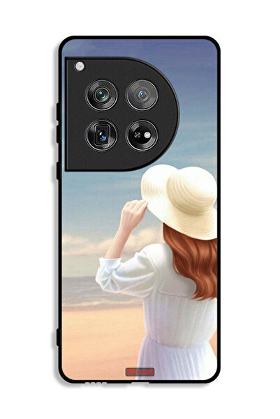 Tolwak غطاء حماية لهاتف OnePlus 12 بتصميم فتاة قبعة واقفة
