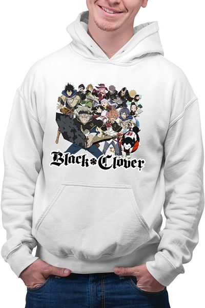 OEM Men's Hoodie Black Clover All Members Anime Manga Cosplay
