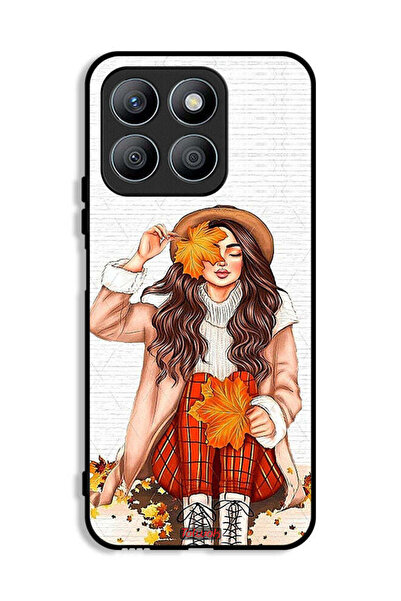 Tolwak غطاء حماية لهاتف Honor X8b يحمل صورة أوراق الخريف