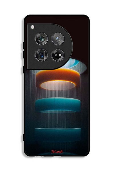 Tolwak OnePlus 12 Protective Case Cover Rings Art Pattern