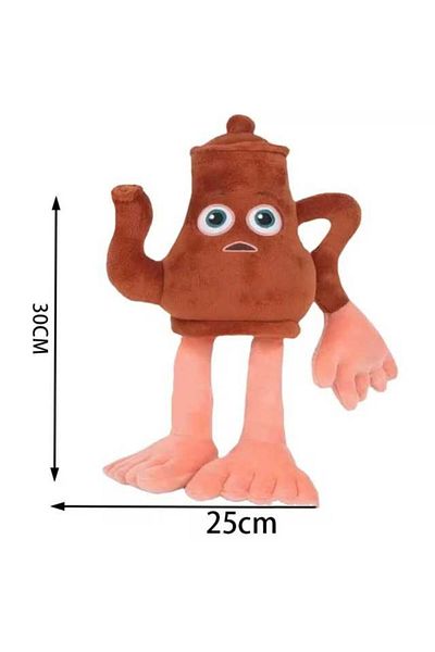 JPT Tralalero Plush Toy Teapot with Big Feet - Tralalero Frog on Wheel