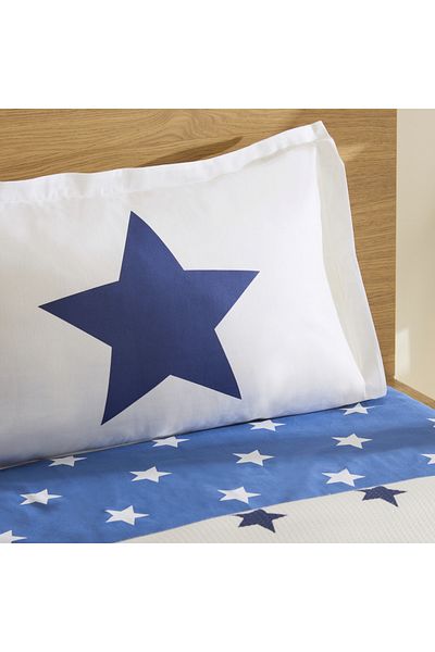 Karaca Home Young 100% Cotton Cirius Single Pique Set Blue-White