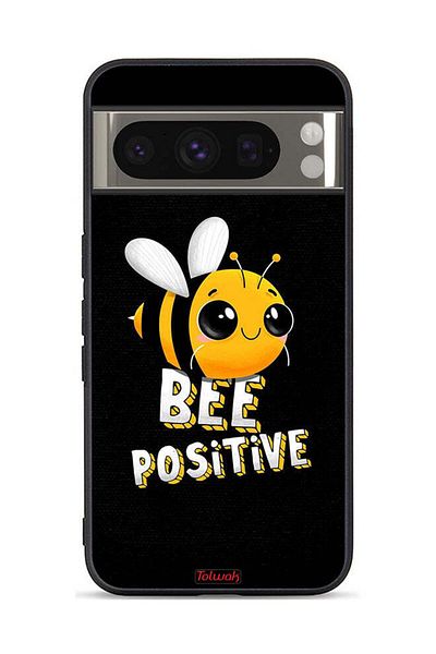 Tolwak Google Pixel 8 Pro Protective Case Cover Bee Positive