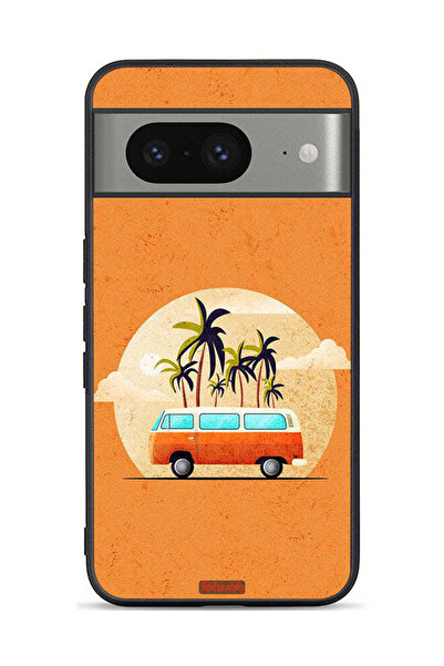 Tolwak غطاء حماية لهاتف Google Pixel 8 بتصميم حافلة فنية