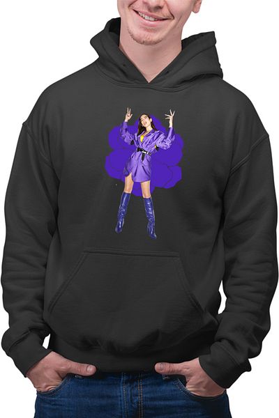 OEM Men's Hoodie Dua Lipa Artist Vocals Sing Concert Popular