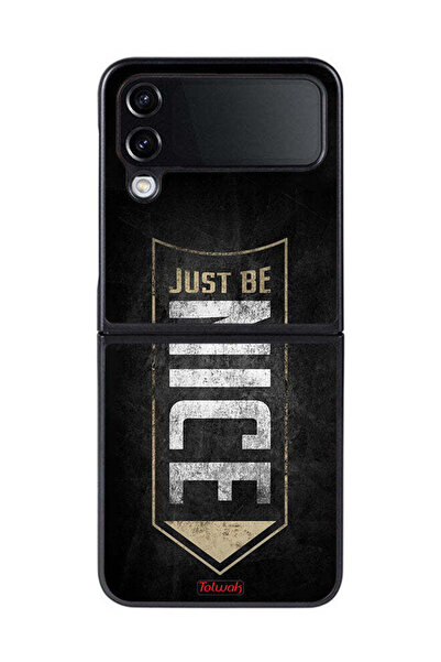 Tolwak غطاء حماية لهاتف Samsung Galaxy Z Flip 4 - Just Be Nice