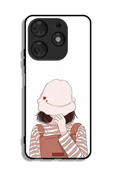 Tolwak Tecno Spark 10 Pro Protective Case Cover Hide Face By Hat
