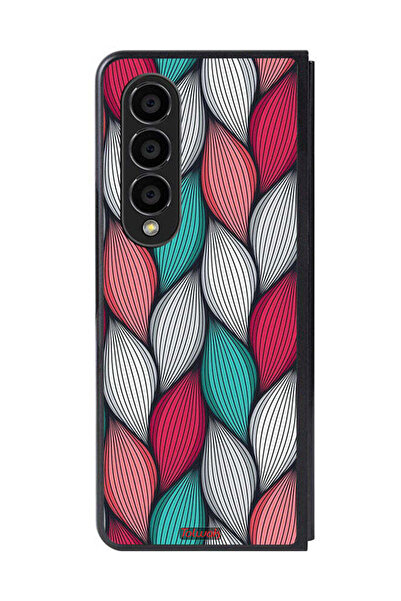 Tolwak غطاء حماية لهاتف Samsung Galaxy Z Fold 4 بنقشة ريشة