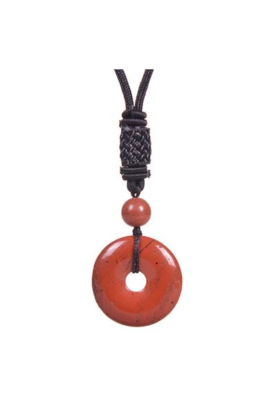 OEM RED JASPER CRYSTAL FENG SHUI PENDANT | PROTECTION AND CREATIVITY