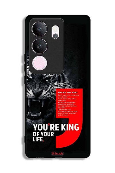 Tolwak vivo V29 Pro Protective Case Cover You_Re King Of Your Life