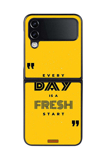 Tolwak غطاء حماية لهاتف Samsung Galaxy Z Flip 4 - كل يوم هو بداية جديدة