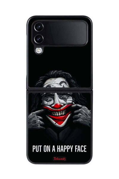 Tolwak غطاء حماية لهاتف Samsung Galaxy Z Flip 4 بوجه سعيد