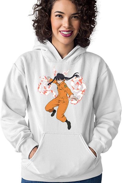 OEM Women's Hoodie Fire Force Kotatsu Tamaki Animeg Japan Tokyo
