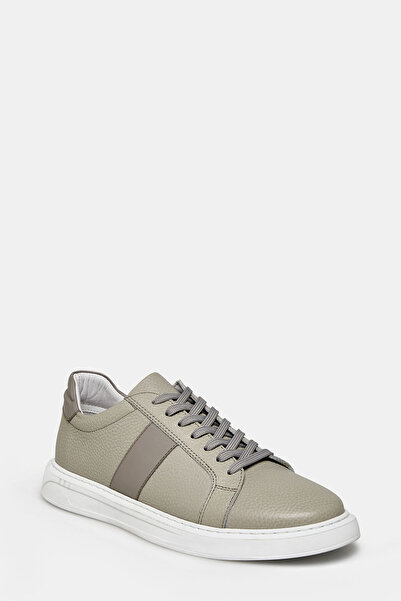 W Collection Gray Leather Sports Shoes