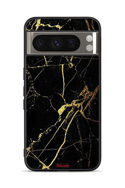 Tolwak غطاء حماية لجهاز Google Pixel 8 Pro - رخام متصدع