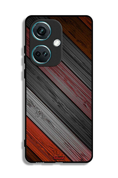 Tolwak غطاء حماية لهاتف OnePlus Nord CE3 بنمط خشبي ملون