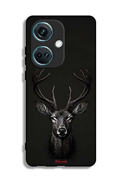 Tolwak غطاء حماية لهاتف OnePlus Nord CE3 - فن الغزلان الرقمي