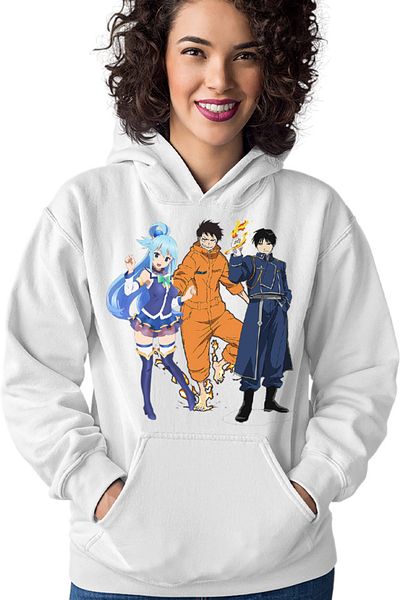 OEM Women's Hoodie Fire Force Kusakabe Animeeater Konosuba
