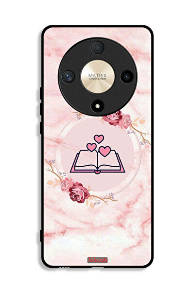 Tolwak Honor X9b Protective Case Cover Three Hearts On Book Artwork