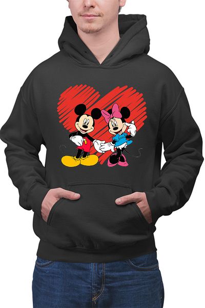 OEM Men's Hoodie Mickey Mouse Minnie Dance Couple Elegance Lovers