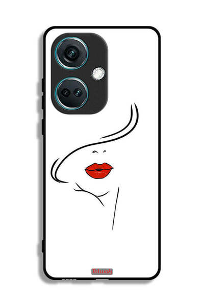 Tolwak غطاء حماية لهاتف OnePlus Nord CE3 بتصميم وجه فتاة