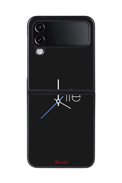 Tolwak Samsung Galaxy Z Flip 4 Protective Case Cover Life Clock