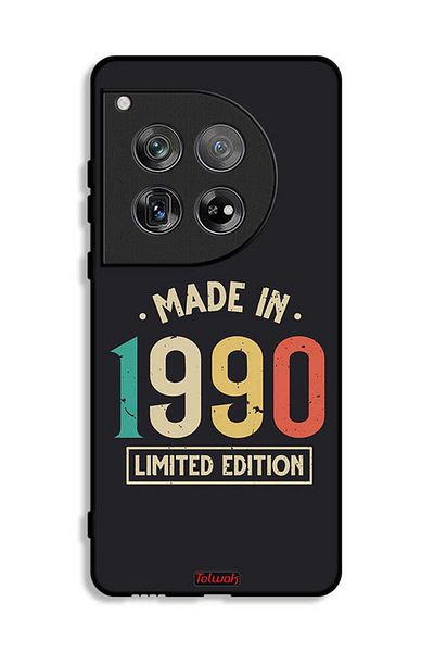 Tolwak OnePlus 12 Protective Case Cover Made In 1990 Limited Edition