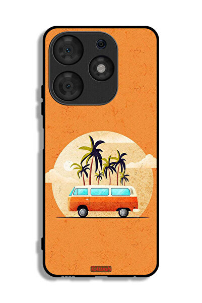 Tolwak Tecno Spark 10 Pro Protective Case Cover Bus Art