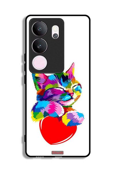 Tolwak vivo V29 Pro Protective Case Cover Colourful Kitten