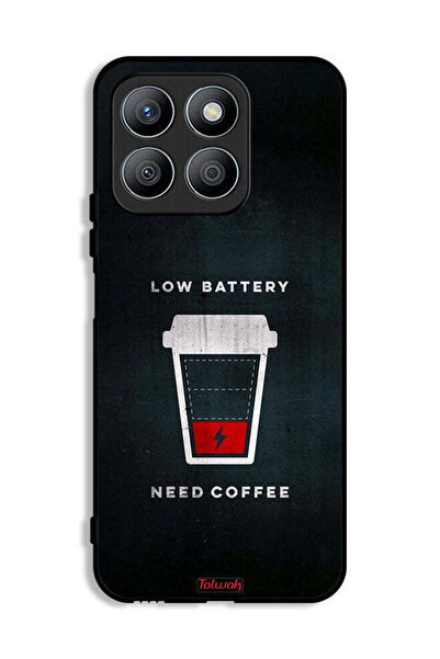 Tolwak غطاء حماية Honor X8b - بطارية منخفضة - يحتاج إلى قهوة