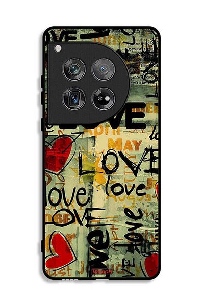 Tolwak OnePlus 12 Protective Case Cover Love Tags