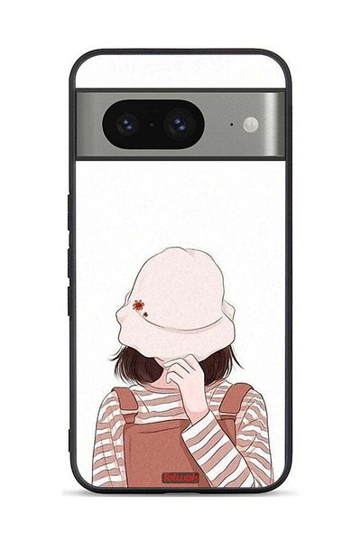 Tolwak Google Pixel 8 Protective Case Cover Hide Face By Hat