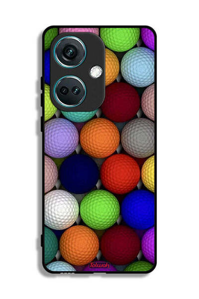 Tolwak غطاء حماية لهاتف OnePlus Nord CE3 بتصميم كرات فنية تجريدية