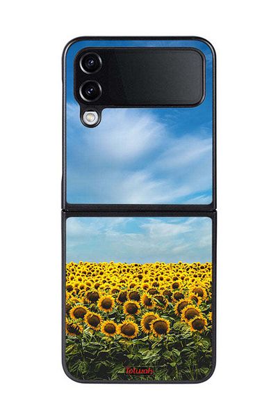 Tolwak Samsung Galaxy Z Flip 4 Protective Case Cover Sunflowers Under The Sky