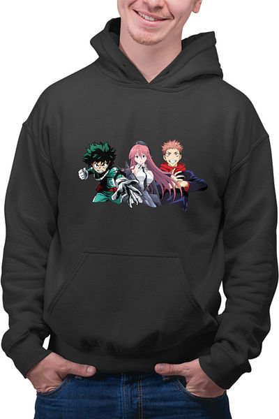 OEM Men's Hoodie Trinity Seven Jujutsu Kaisen Itadori My Hero Academia
