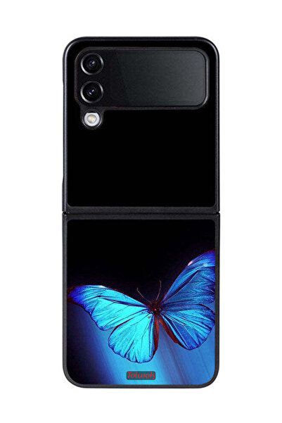 Tolwak غطاء حماية لهاتف Samsung Galaxy Z Flip 4 بتصميم فراشة