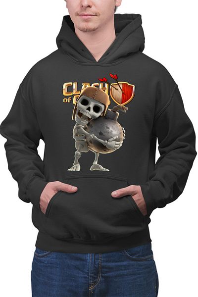 OEM Hanorac Barbati Clash of Clans Team Players Opponents Skeleton Funny
