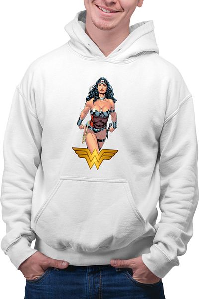 OEM Men's Hoodie Wonder Women Logo Wings Super Powers