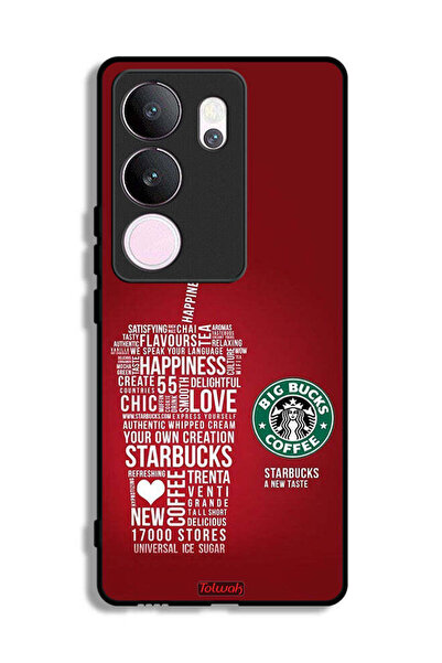 Tolwak غطاء حماية لهاتف فيفو V29 برو بملصق قهوة