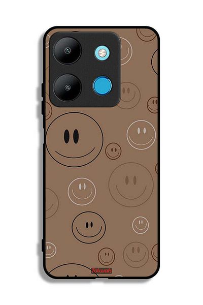 Tolwak Infinix Smart 7 Protective Case Cover Smiley Faces Pattern