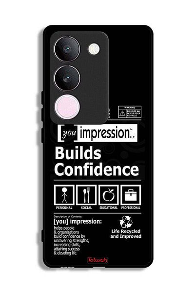 Tolwak vivo V29 Protective Case Cover Builds Confidence Sticker