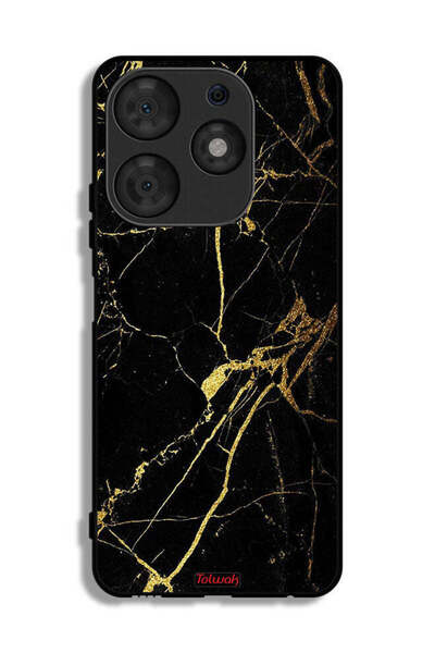 Tolwak غطاء حماية لهاتف تكنو سبارك 10 برو - رخامي متصدع