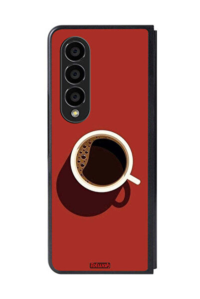 Tolwak غطاء حماية لهاتف Samsung Galaxy Z Fold 4 بتصميم فنجان قهوة