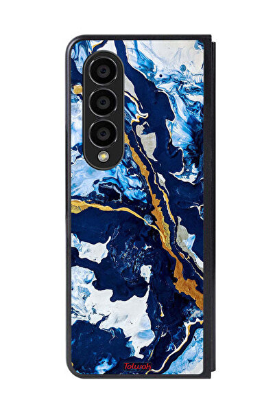 Tolwak غطاء حماية لهاتف سامسونج جالاكسي زد فولد 4 بنقشة فنية مزخرفة