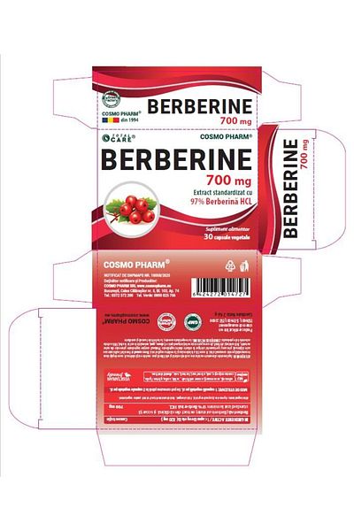 Cosmo Pharm BERBERINE 700 mg – standardized extract 97% Berberina HCl